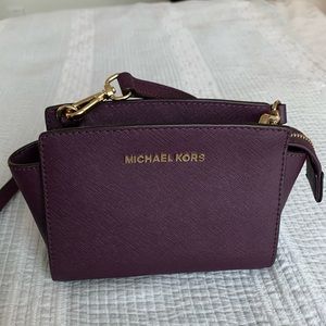 Michael Kors Violet/Plum Mini Crossbody Bag